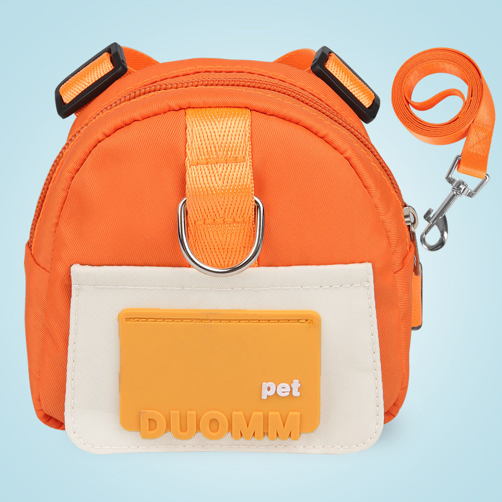 Pet Dog Backpack Leash Harness