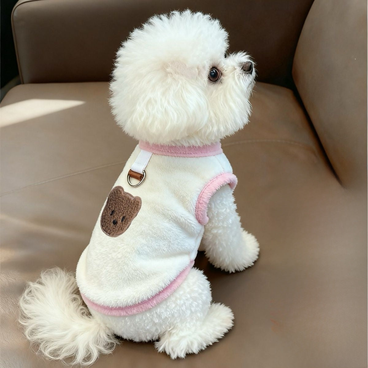 Plush Embroidered Pet Vest